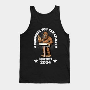 bigfoot for president Tank Top